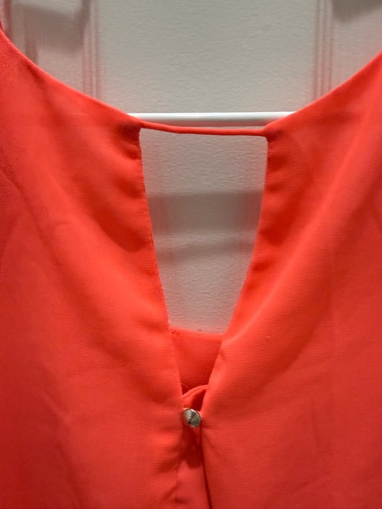 mine Neon Coral and Black Sleeveless Top Large - Picture 10 of 12